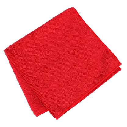 Sabco | All Purpose Single Piece Red Microfibre Cloths | Crystalwhite Cleaning Supplies Melbourne