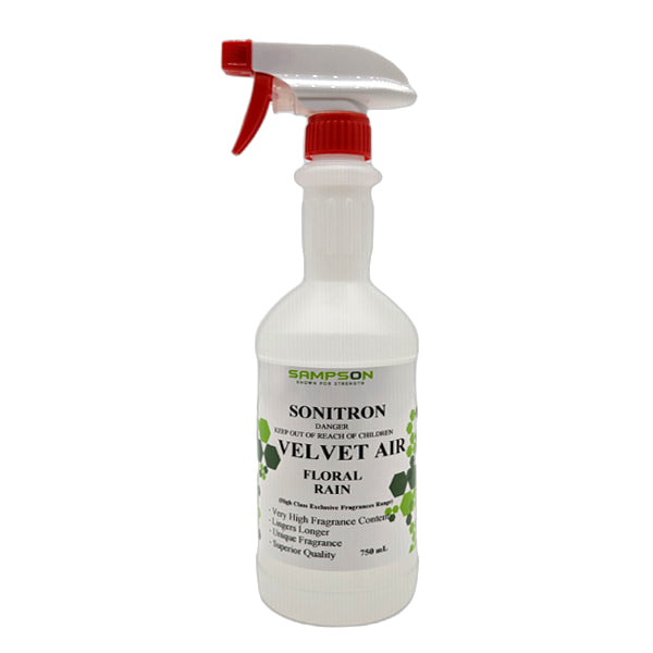 Sonitron | Velvet Air Floral Rain 750Ml | Crystalwhite Cleaning Supplies Melbourne