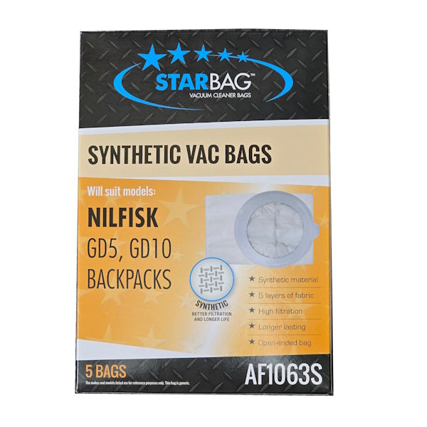 Starbag | AF1063S Synthetic Vacuum Cleaner Bag | Crystalwhite Cleaning Supplies Melbourne