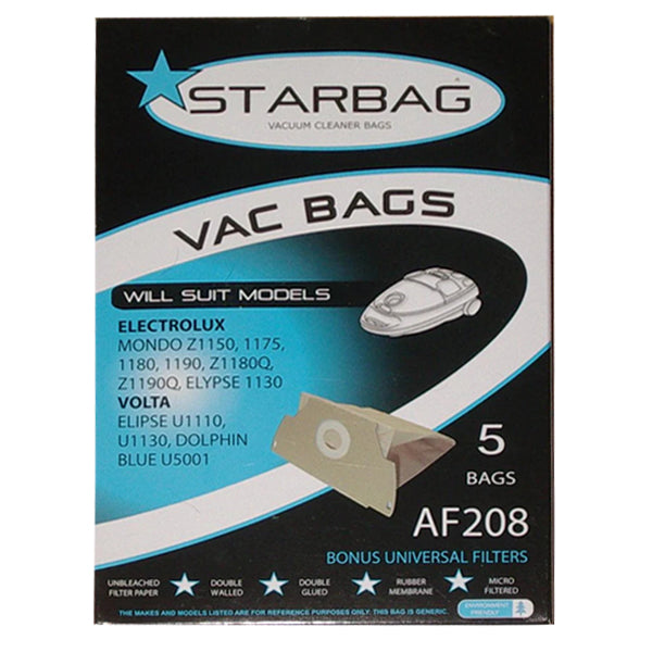 StarBag AF208 Vacuum Cleaner Bags – Crystalwhite Cleaning Supplies