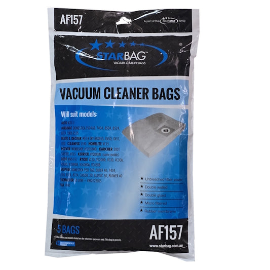 Cleanstar |
 Starbag AF157 Vacuum Cleaner Bags | Crystalwhite Cleaning Supplies Melbourne