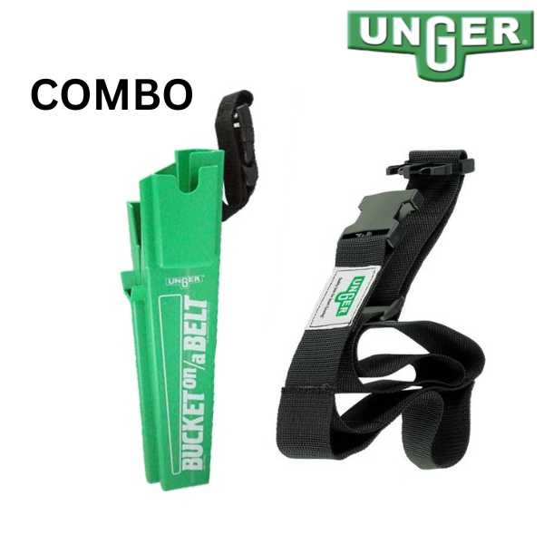 Unger | Web Tool Belt and Bucket on a Belt Holster Combo | Crystalwhite Cleaning Supplies Melbourne