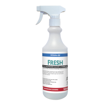 Whiteley | Fresh Total Washroom Cleaner and Disinfectant Empty Bottle | Crystalwhite Cleaning Supplies Melbourne.