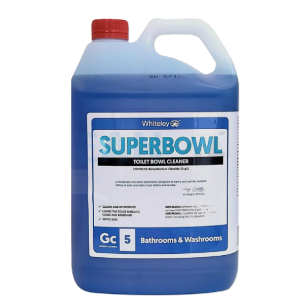 Whiteley | Superbowl Toilet Bowl Cleaner 5Lt | Crystalwhite Cleaning Supplies Melbourne.