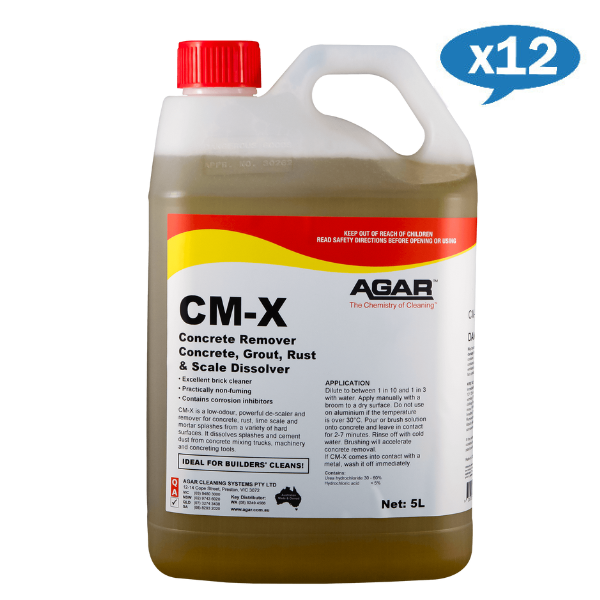 Agar | Wholesale CMX Concrete Remover Builders Clean 5Lt | Crystalwhite Cleaning Supplies Melbourne