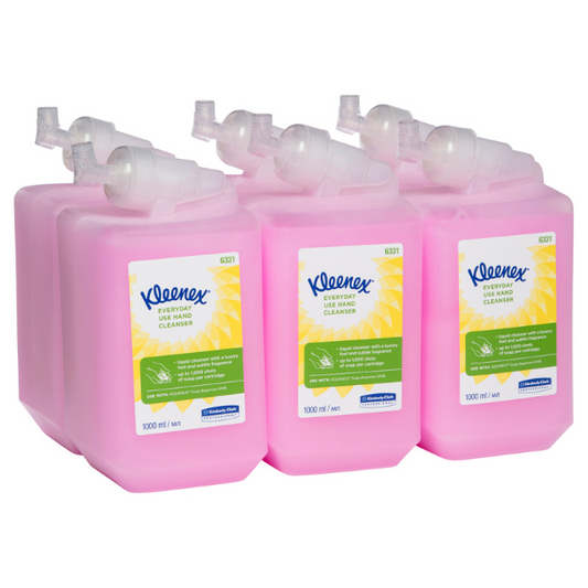 Kleenex | Liquid Hand Soap Luxury Handwash Cartridge 1L | Crystalwhite Cleaning Supplies Melbourne.