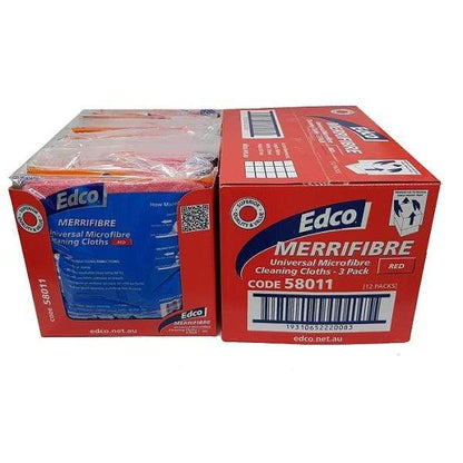 Edco | Microfibre Dusting Cloth (Pack of 3) Premium Quality | Crystalwhite Cleaning Supplies Melbourne