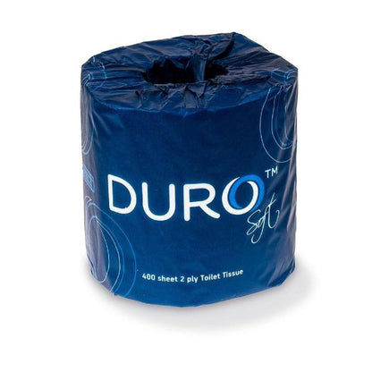 Caprice | Duro Toilet Paper 2ply 400 Sheets 48 Rolls | Crystalwhite Cleaning Supplies Melbourne