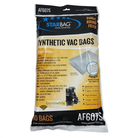 Starbag | AF607S Synthetic Vacuum Cleaner Bag | Crystalwhite Cleaning Supplies Melbourne