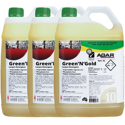 Crystalwhite Cleaning Supplies | Agar GREEN N GOLD Carpet Cleaner Detergent | Crystalwhite Cleaning Supplies Melbourne