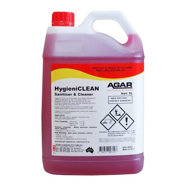 Agar | Hygieni Clean Food Grade Cleaner and Sanitiser  | Crystalwhite Cleaning Supplies Melbourne