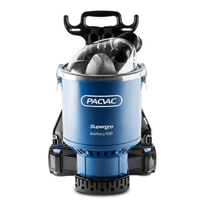 Pacvac | Pacvac Superpro battery 700 Advanced Backpack Vacuum | Crystalwhite Cleaning Supplies Melbourne