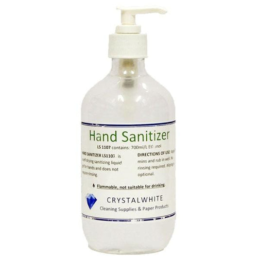 Crystalwhite Cleaning Supplies | Hand Sanitiser 250ml Alcohol rub 78% Ethanol. | Crystalwhite Cleaning Supplies Melbourne